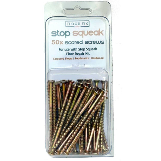 Stop Squeak Extra Screws 50 Pack - Floor Fix Pro Squeaky Floor Repair Products