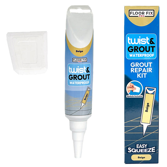 Twist & Grout  - Tile Grout Repair Kit - Floor Fix Pro Loose Tile & Hollow Floor Adhesive