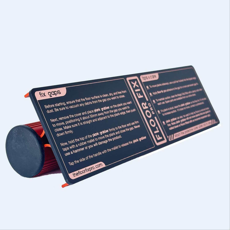 Cargue la imagen en el visor de la galería, Floor Fix Pro Plank Grabber Plank Grabber is a tool for fixing gaps in floating floors. It features a &quot;Magic Grip Strip&quot; that sticks to the plank you want to move using nano-suction and without leaving any sticky residue. Plank Grabber can be used to fix
