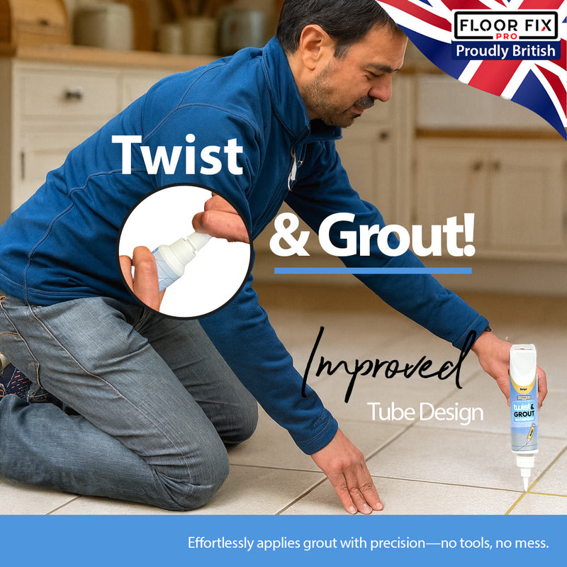 Cargue la imagen en el visor de la galería, Twist &amp; Grout - Tile Grout Revive And Restore Kit - Floor Fix Pro Loose Tile &amp; Hollow Floor Adhesive
