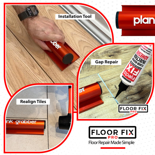 Plank Grabber  - Fix Gaps and Move Planks & Tiles With Ease - Floor Fix Pro Flooring Tools