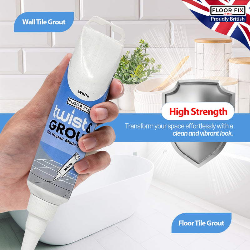 Cargue la imagen en el visor de la galería, Twist &amp; Grout - Tile Grout Revive And Restore Kit - Floor Fix Pro Loose Tile &amp; Hollow Floor Adhesive
